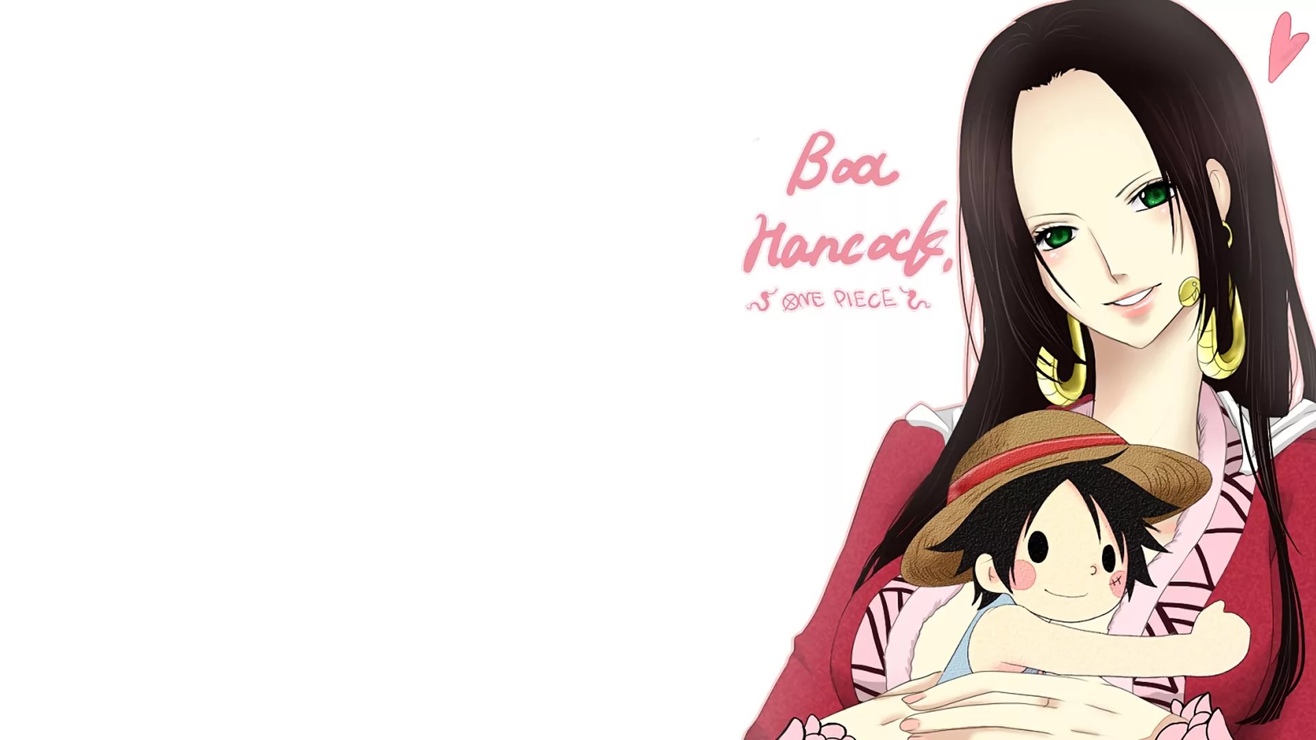 Wallpapers Boa Hancock Hd Background - One Piece Boa Hancock Luffy , HD Wallpaper & Backgrounds