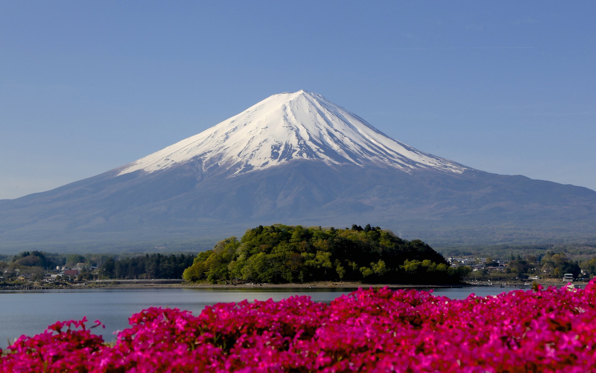 Wallpaper - Japan Landscape Mount Fuji , HD Wallpaper & Backgrounds