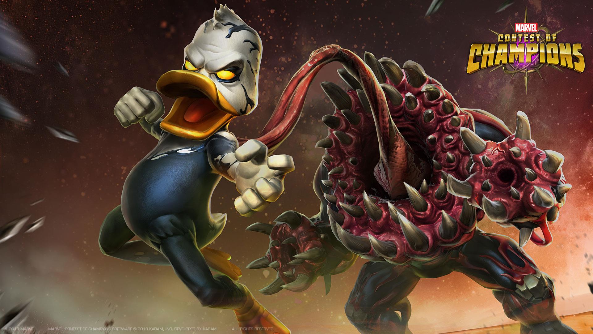 Not To Be Outdone, The Mobile Action Rpg Marvel Future - Contest Of Champions Venom The Duck , HD Wallpaper & Backgrounds