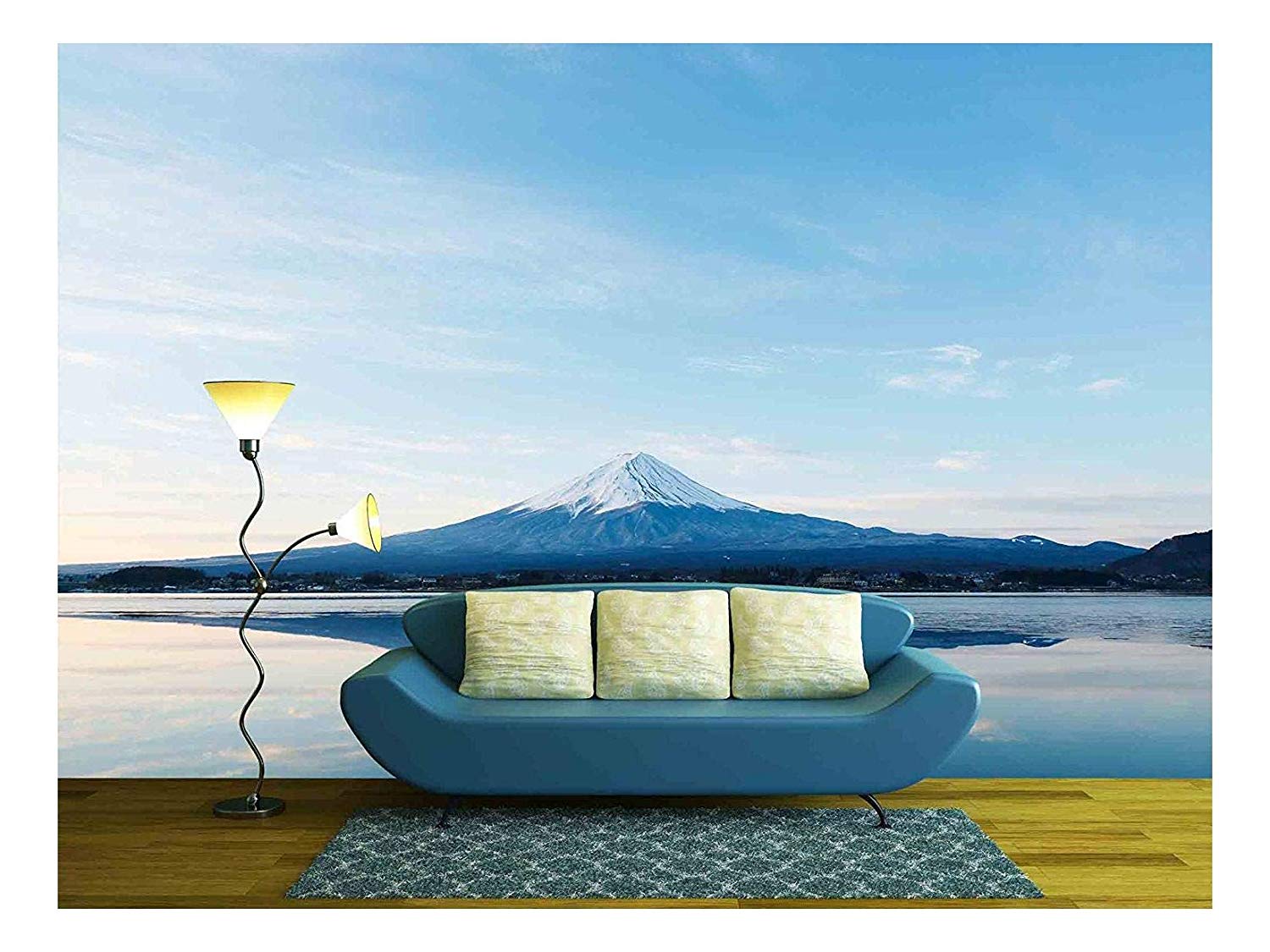 Amazon - Com - Wall26 - An Inverted Image Of Mt Fuji - Swimming Polar Bear , HD Wallpaper & Backgrounds