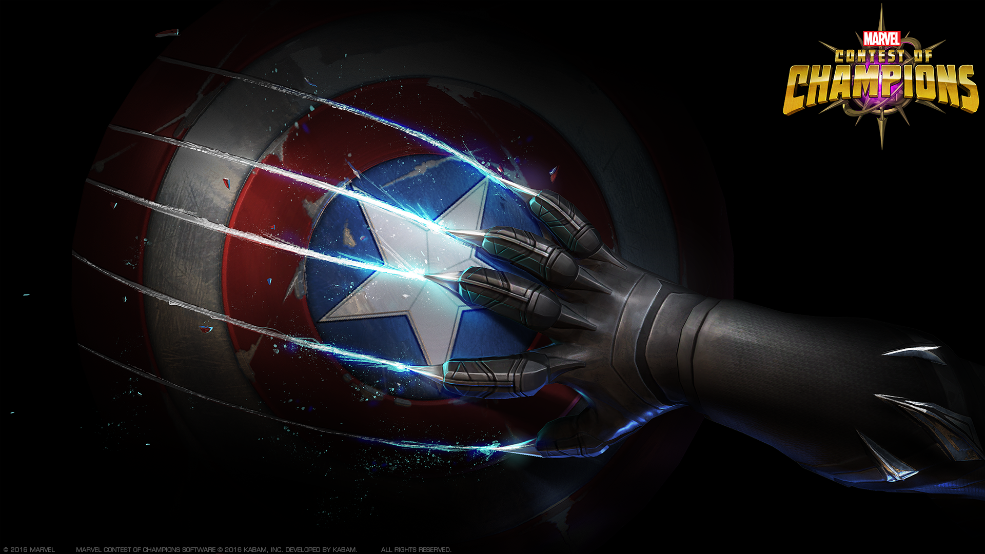 68 Marvel Contest Of Champions Hd Wallpapers - Background Captain America Logo Hd , HD Wallpaper & Backgrounds