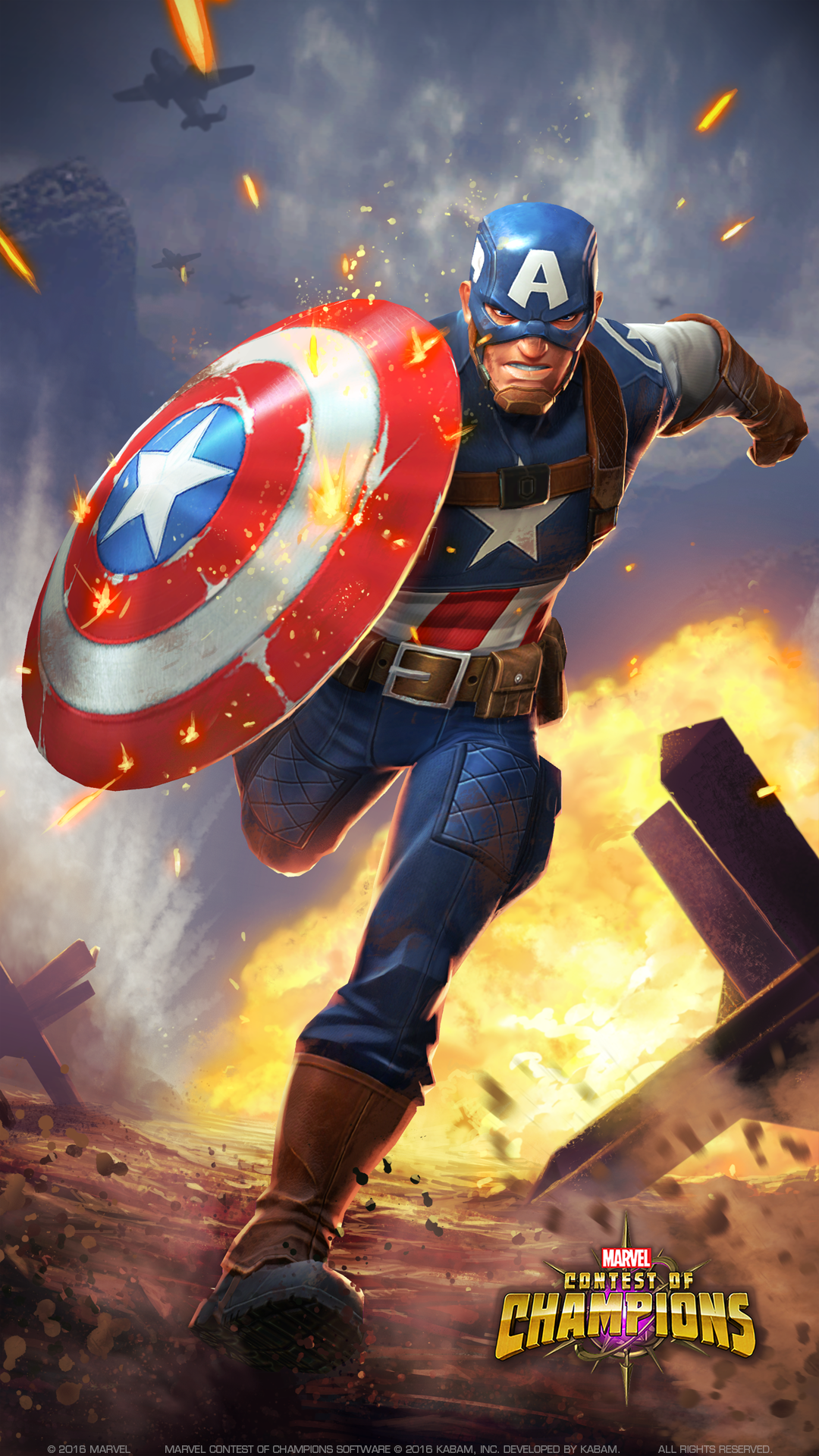 Captain America Ww2 Mcoc , HD Wallpaper & Backgrounds