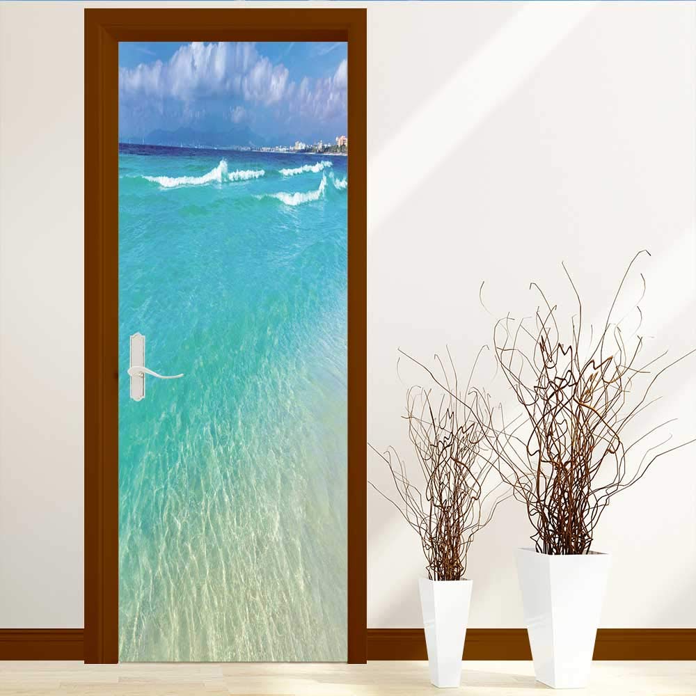 Socomimi Art Decor 3d Door Wall Mural Wallpaper Stickers - Marble Glass Film , HD Wallpaper & Backgrounds