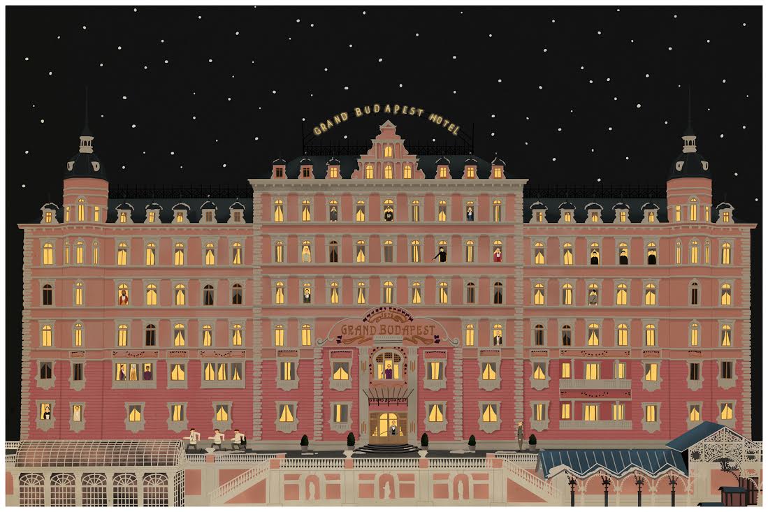 Grand Budapest Hotel Wallpaper , Pictures - Grand Budapest Hotel Night , HD Wallpaper & Backgrounds
