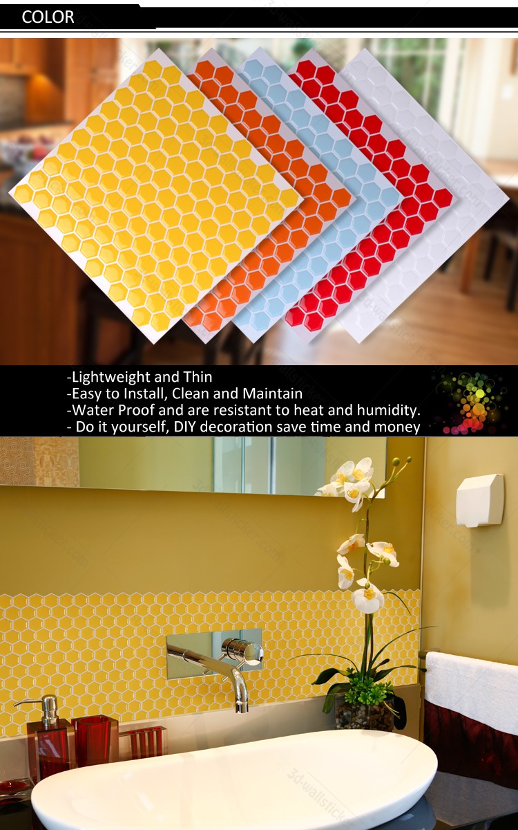 High Quality Self Adhesive Home Luxury 3d Wallpaper - Bathroom Backsplash Mosaic Stone , HD Wallpaper & Backgrounds