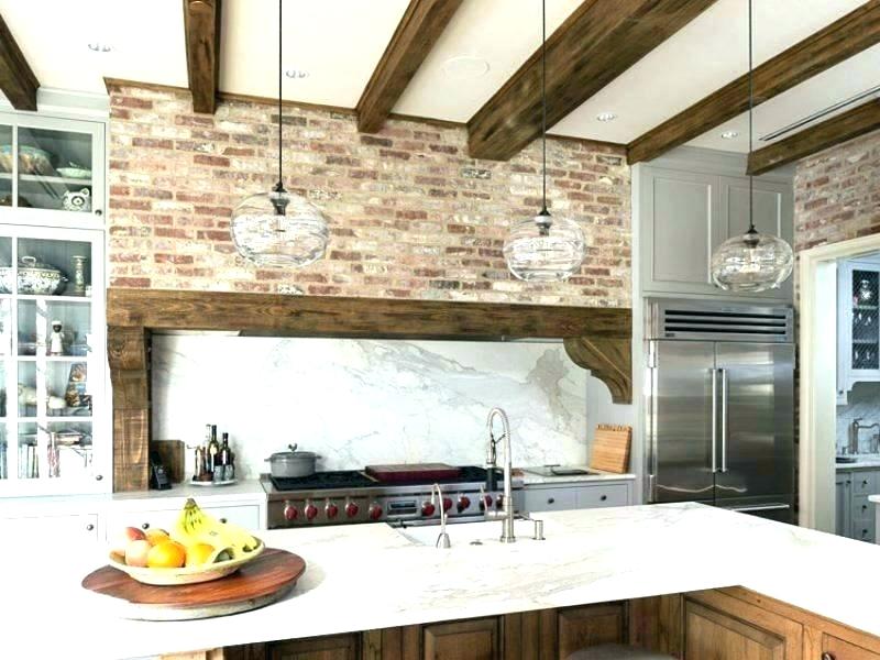 Wallpaper For Kitchen Walls Brick Accent Wall Design Tile