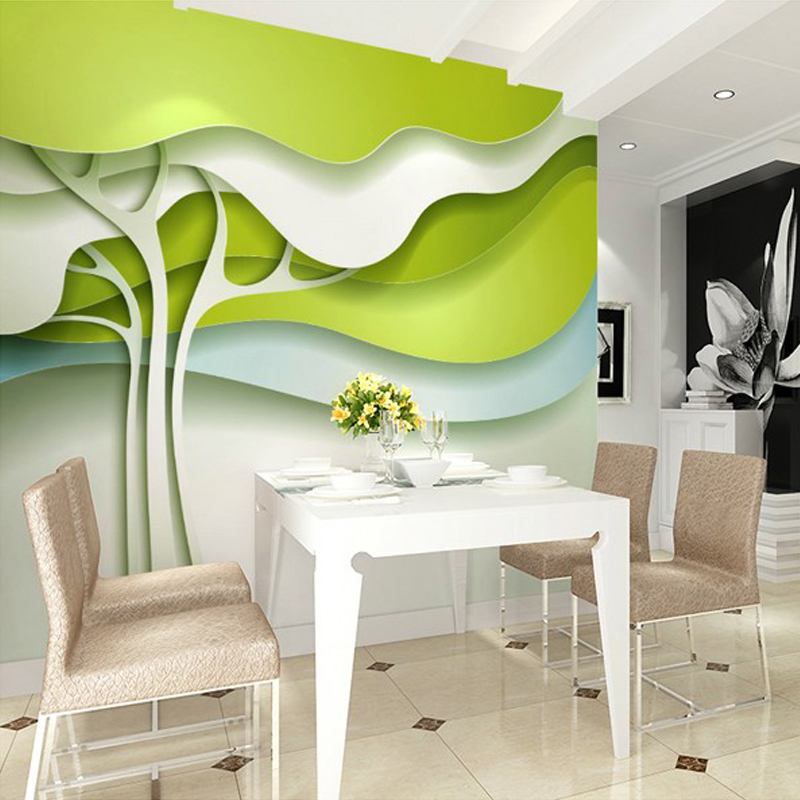 3d Mural Custom Wallpaper Leaves Modern Minimalist 1350985