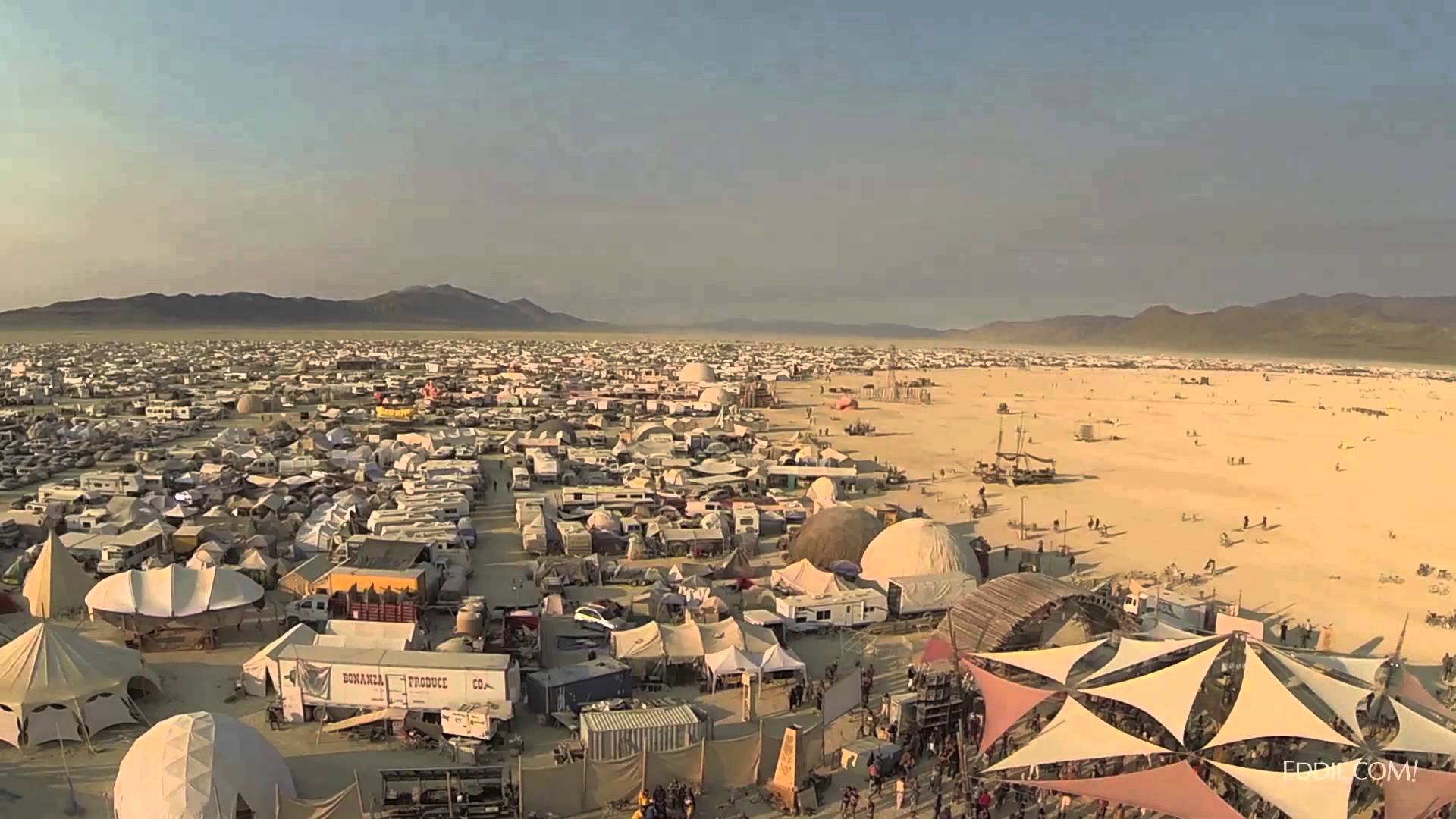 Burning Man Festival High Definition Wallpaper - Burning Man Drone View , HD Wallpaper & Backgrounds