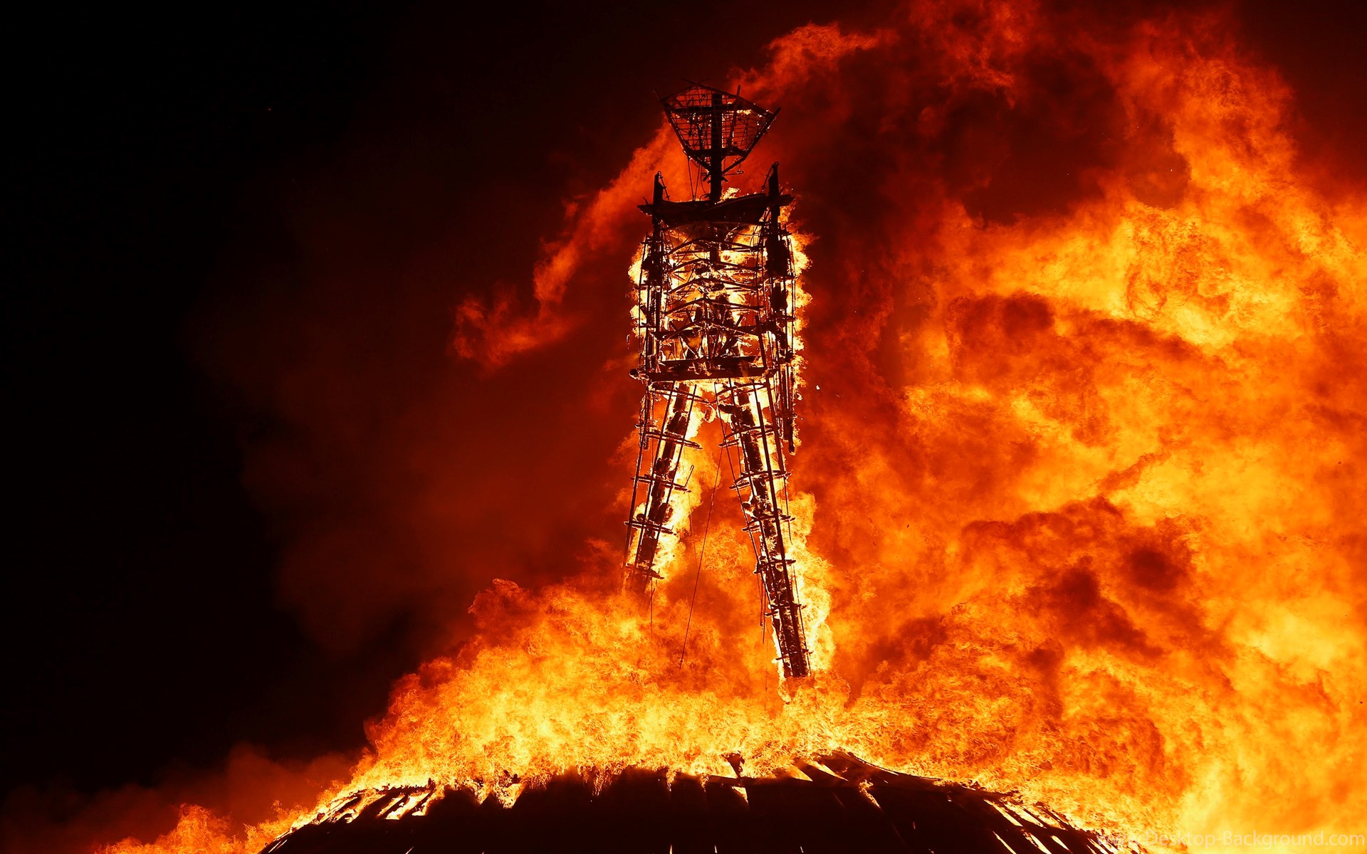 Burning Man Wallpaper - Burning Man 2018 Fire , HD Wallpaper & Backgrounds