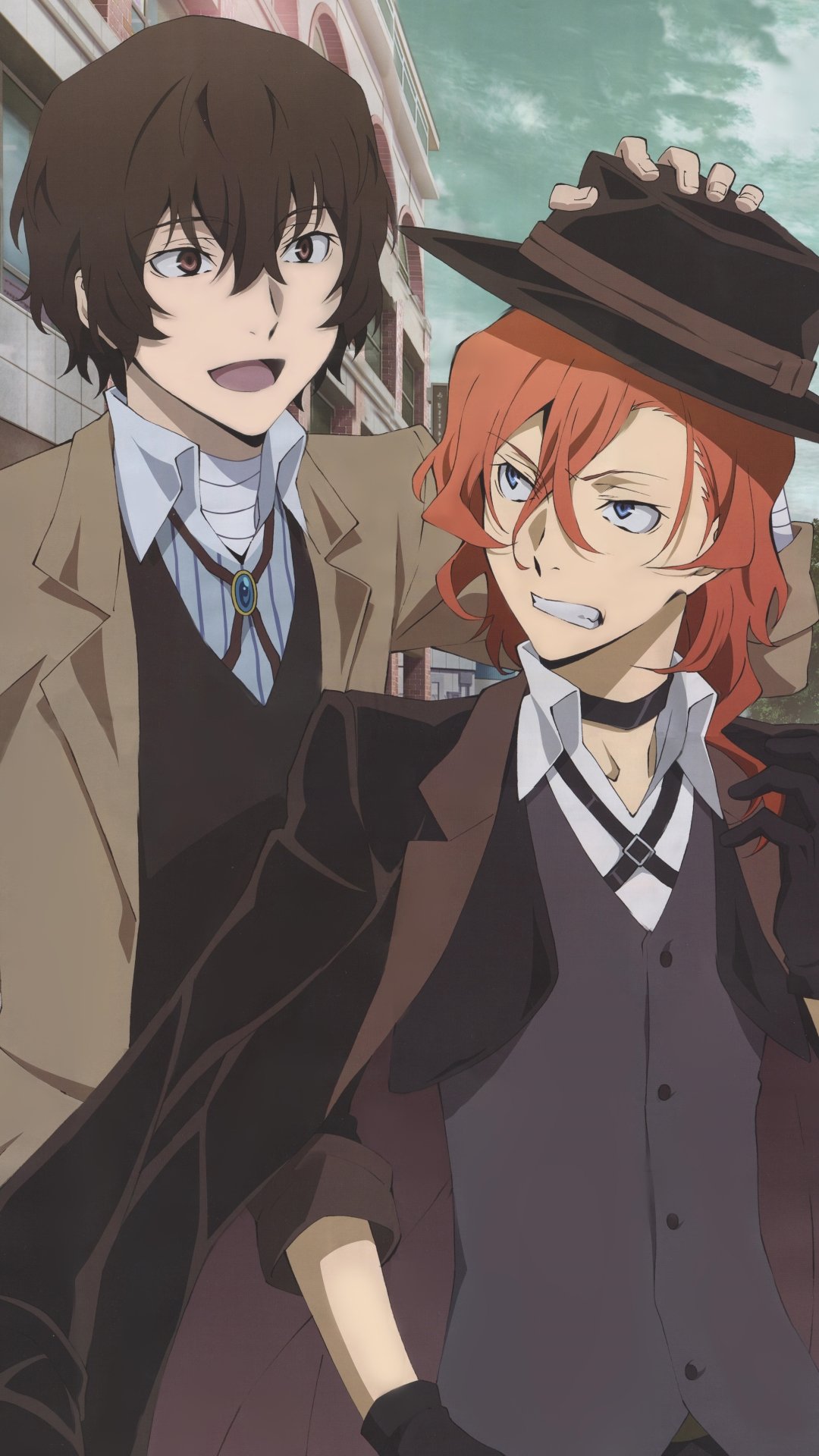 Bungou Stray Dogs Wallpapers For Smartphones With 1080×1920 - Bungou Stray Dogs Dazai And Chuya , HD Wallpaper & Backgrounds