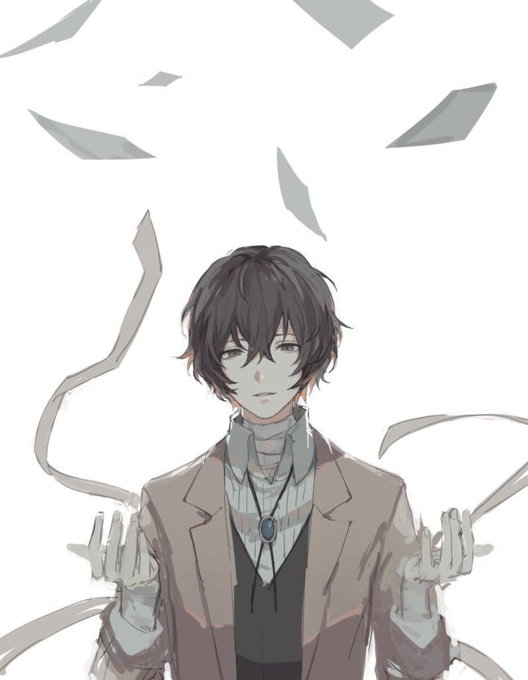 Anime, Dazai Osamu, And Bungou Stray Dogs Image - Дазай Осаму Аниме , HD Wallpaper & Backgrounds