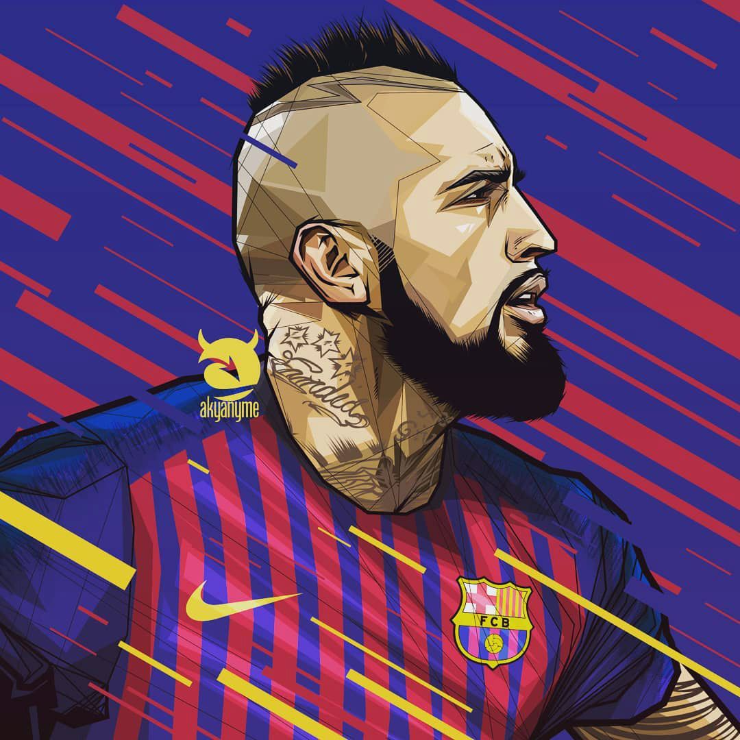 Check Out This @behance Project - Arturo Vidal Wallpaper 2019 , HD Wallpaper & Backgrounds