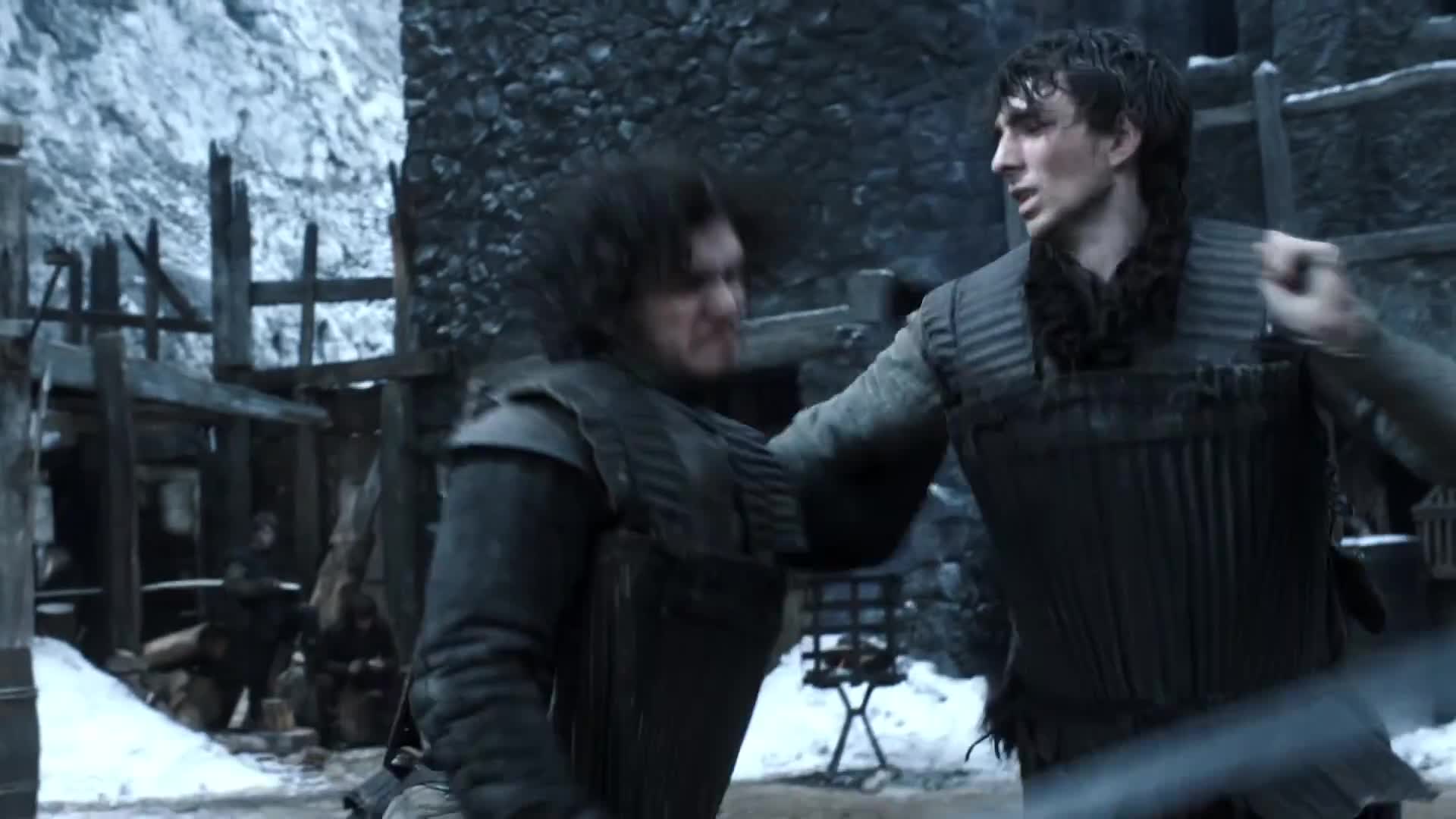 Jon Snow Night's Watch Training 1080p Hd Gif - Jon Snow Fight Gif , HD Wallpaper & Backgrounds