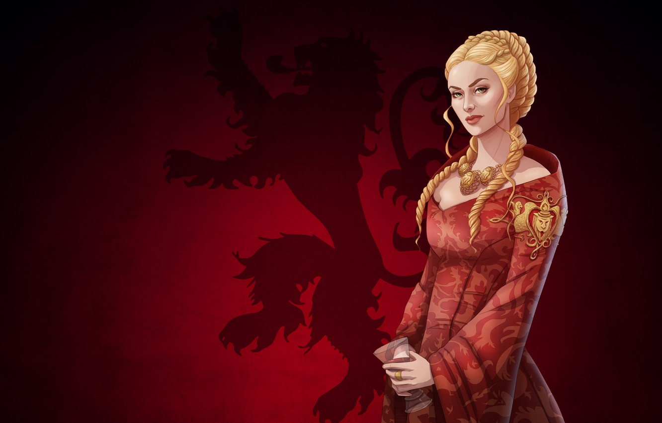 Photo Wallpaper Girl, Blonde, Art, Queen, Game Of Thrones, - Cersei Lannister Art , HD Wallpaper & Backgrounds
