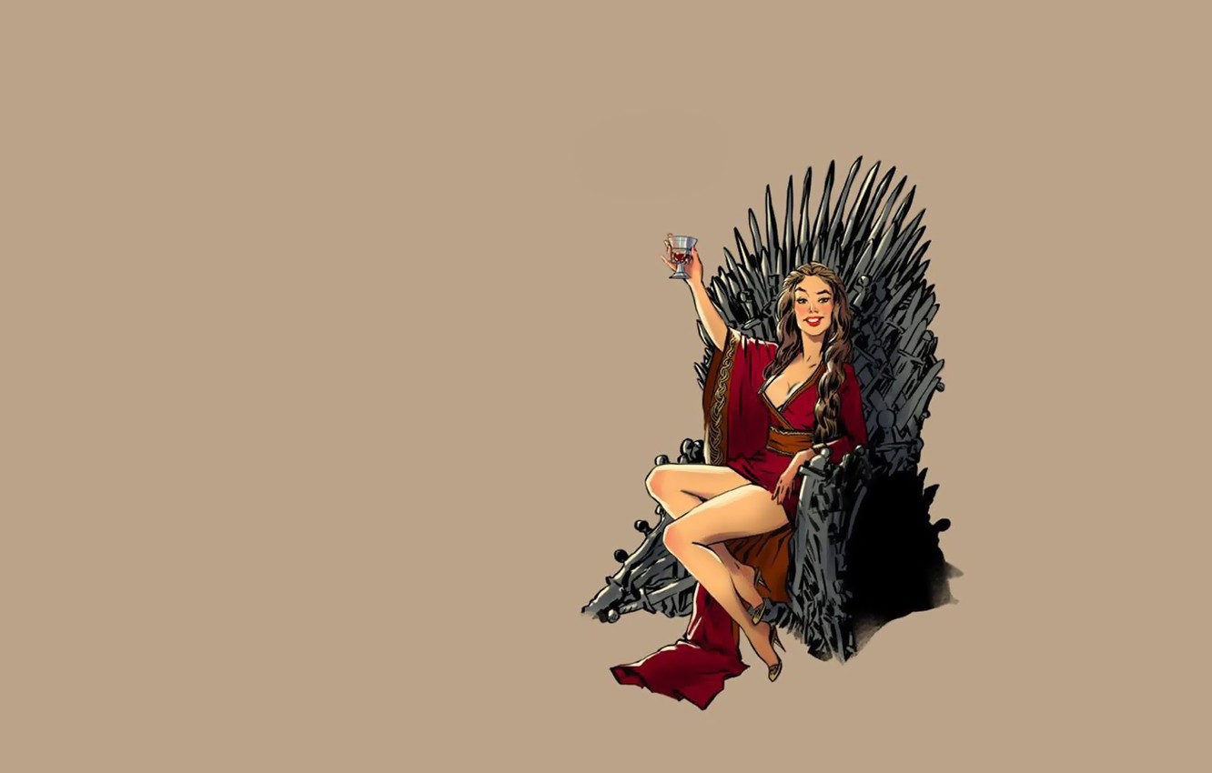 Photo Wallpaper Fantasy, Vintage, Pinup, Minimalism, - Game Of Thrones Minimalist , HD Wallpaper & Backgrounds