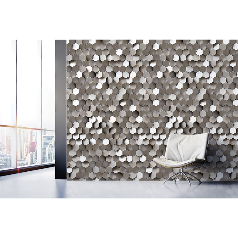 Digital Mural 3d Grey - Fototapete 3d , HD Wallpaper & Backgrounds