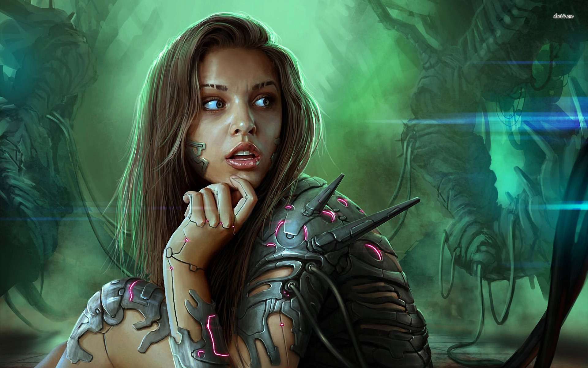 Cyborg Girl Wallpaper - Cyborg Girl , HD Wallpaper & Backgrounds