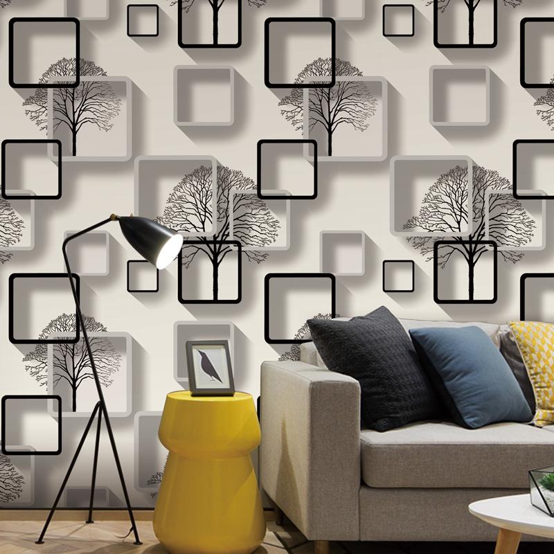 White,purple,blue Modern 3d Wallpaper For Living Room - Modern 3d Wallpaper For Living Room , HD Wallpaper & Backgrounds