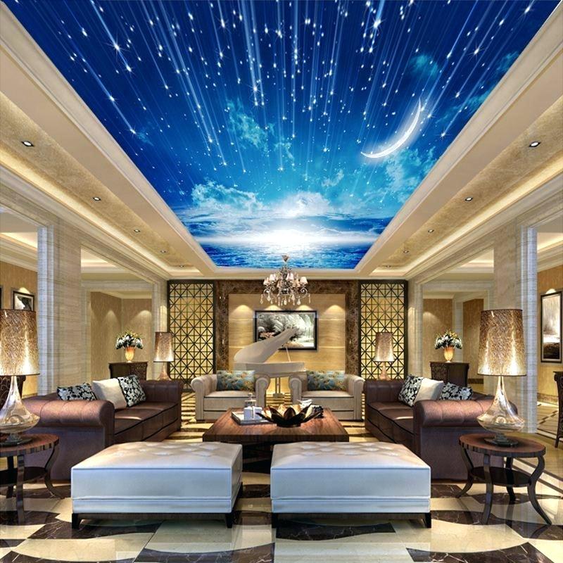 3d Wall Mural Custom Any Size Wall Mural Wallpaper - Ceiling Murals , HD Wallpaper & Backgrounds