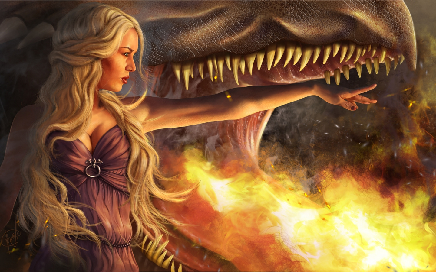 Cg Artwork, Dragon, Daenerys Targaryen, Mythology, - Fire Daenerys Targaryen Dragons , HD Wallpaper & Backgrounds