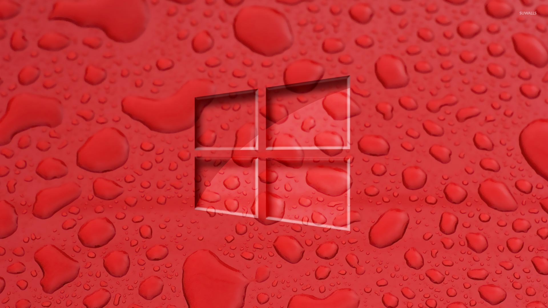 Red Windows 10 Wallpaper - Чёрно Красный Фон Рабочего Стола , HD Wallpaper & Backgrounds