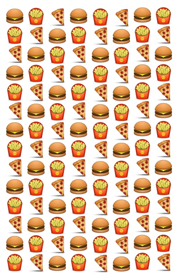 Background, Emoji, Food, Fries, Hamburger, Iphone, - Burger And Fries Background , HD Wallpaper & Backgrounds