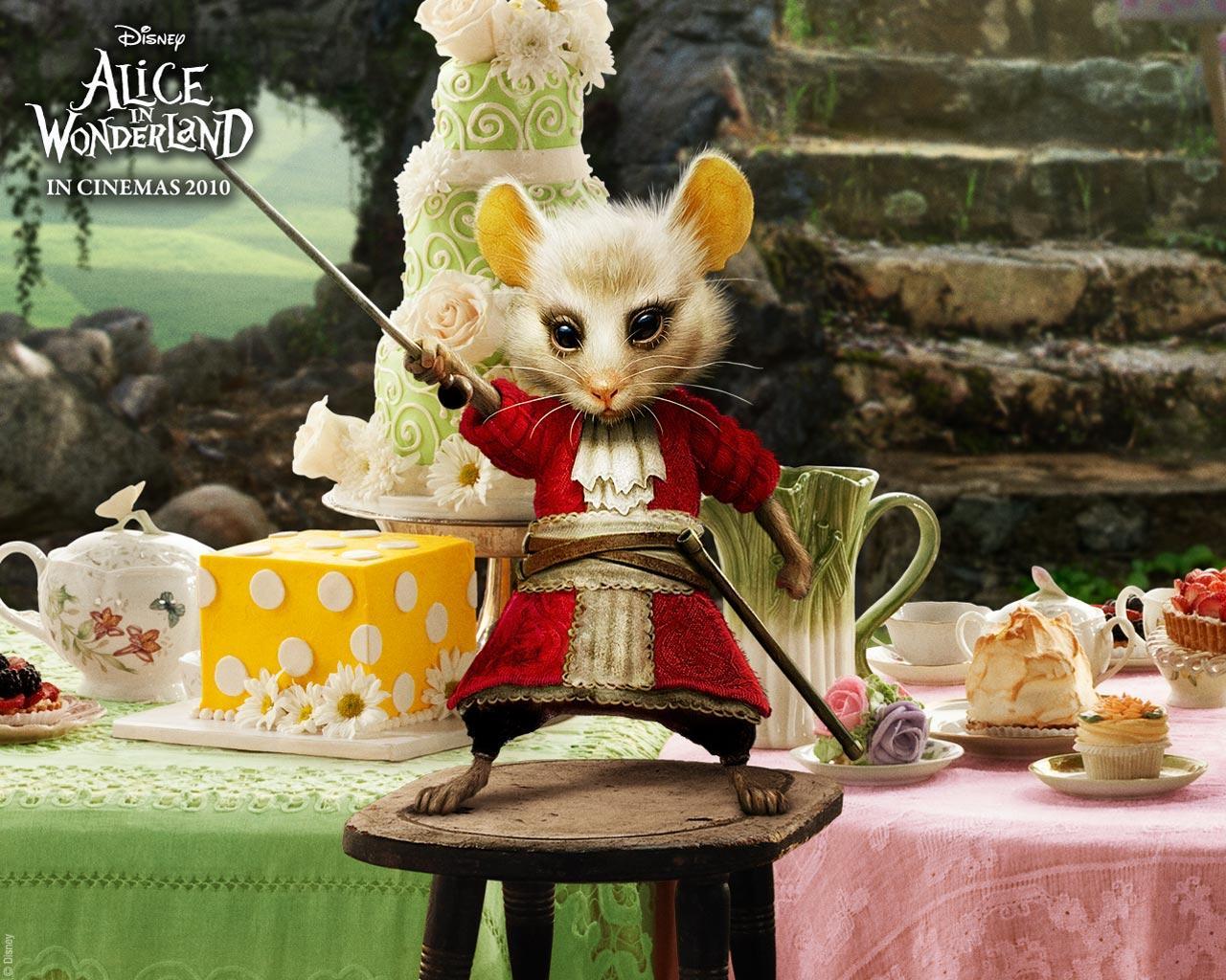 Alicia En El País De Las Maravillas - Tim Burton Alice In Wonderland Mouse , HD Wallpaper & Backgrounds