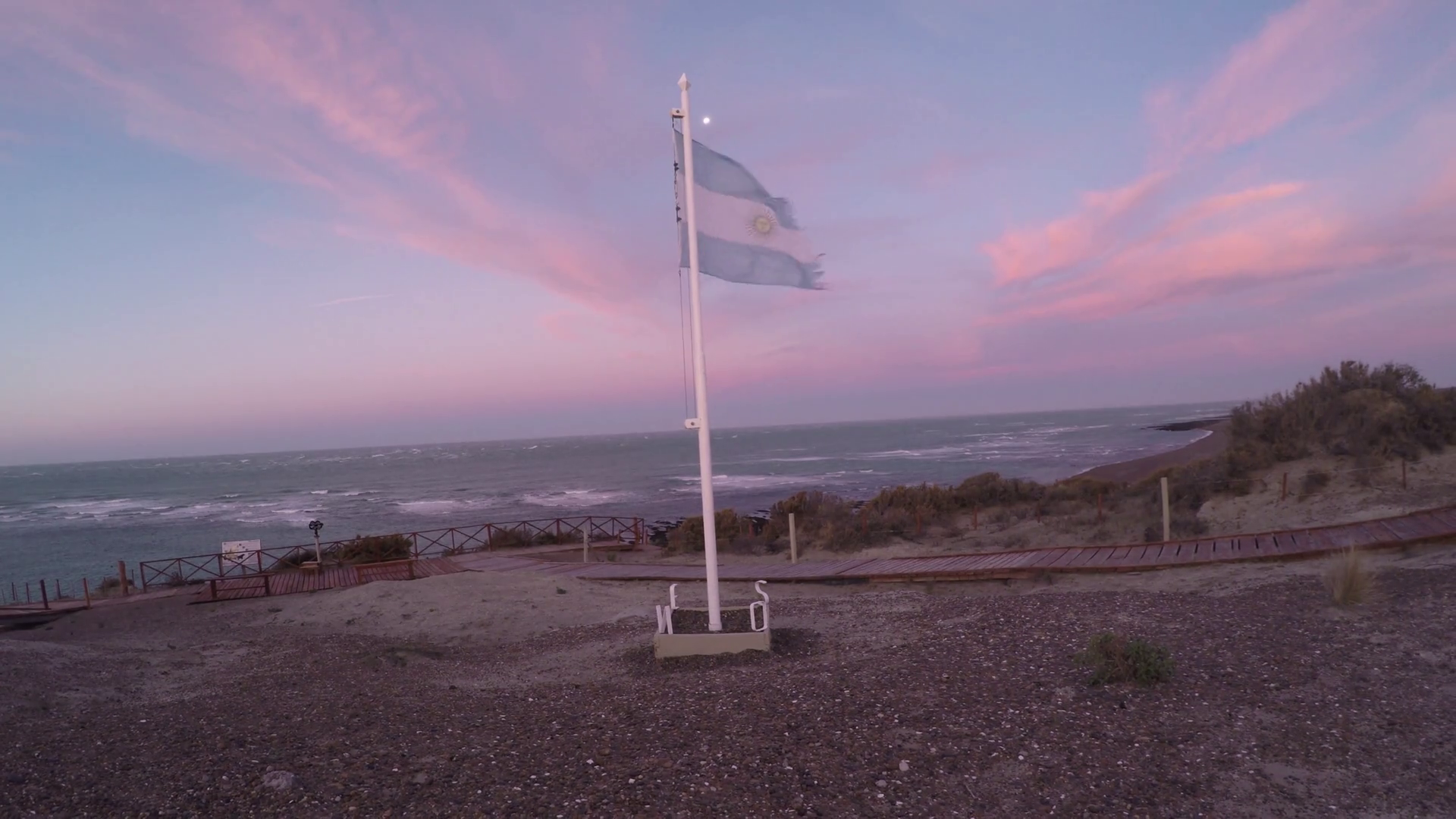 Bandera Argentina Flameando Patagonia Watching Avistaje - Flag Of The United States , HD Wallpaper & Backgrounds