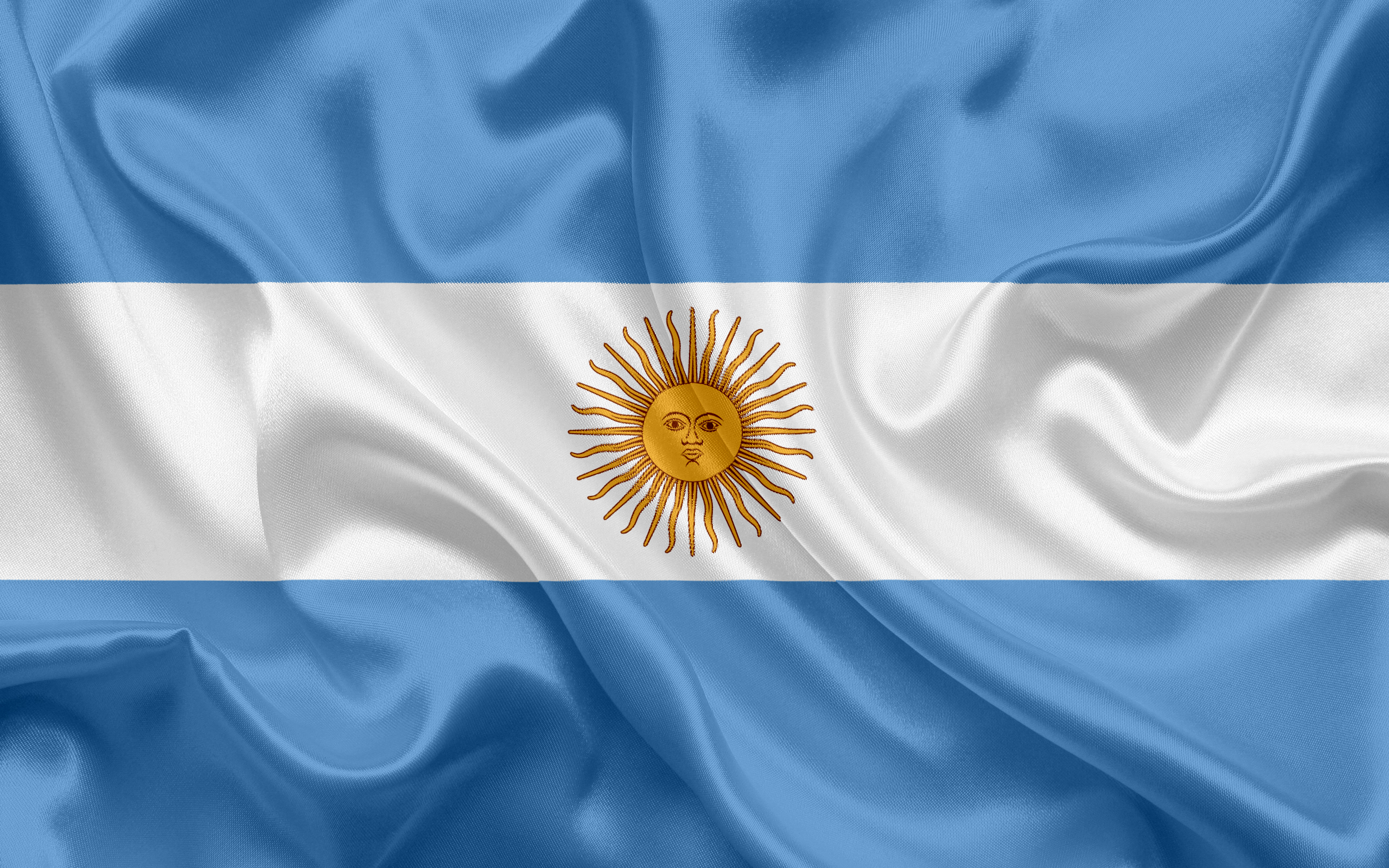 Bandera Argentina, Argentina, América Del Sur, La Seda, - World Trade
