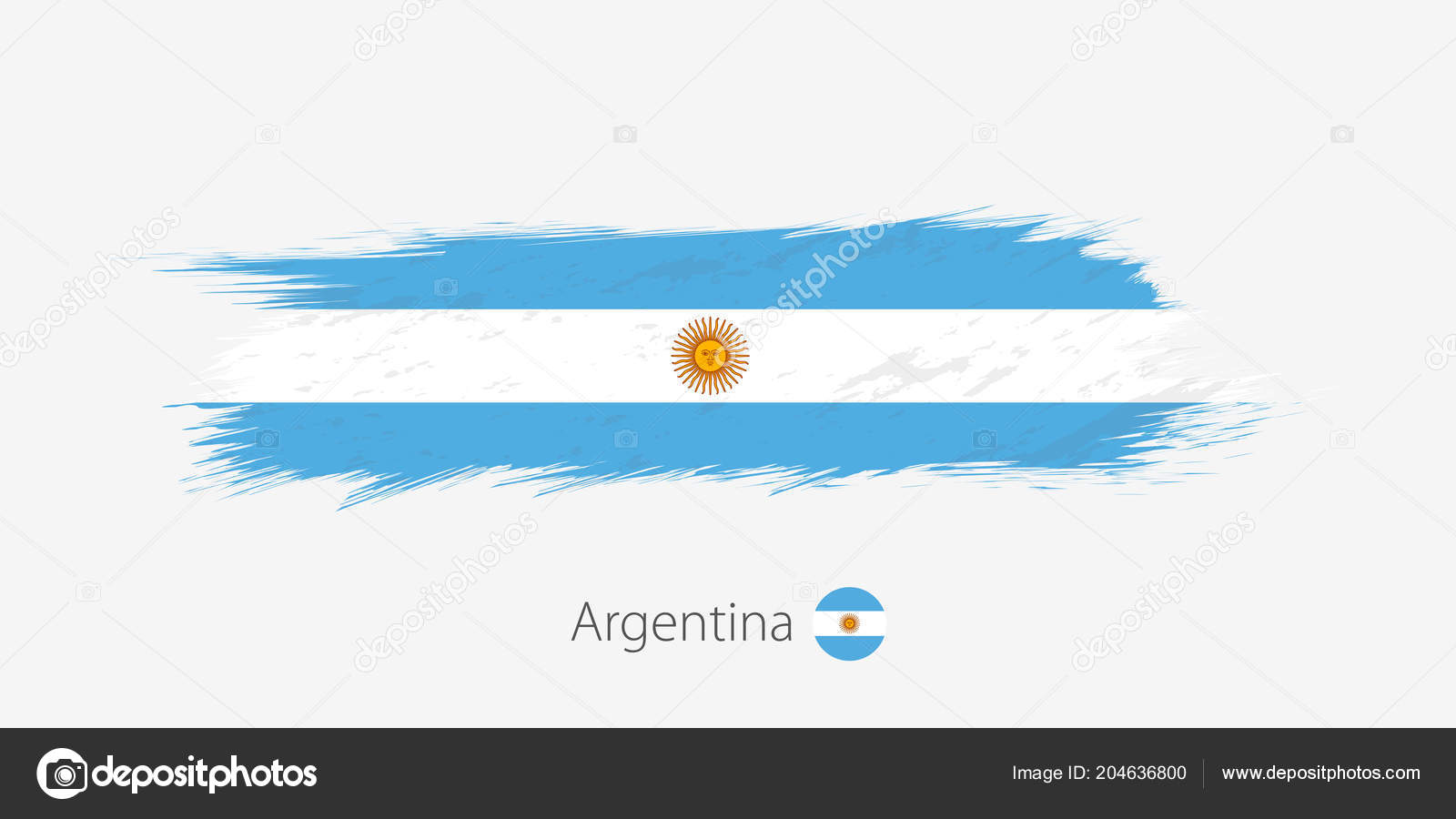 Flag Argentina Grunge Abstract Brush Stroke Gray Background - Bandeira Do Mexico Png , HD Wallpaper & Backgrounds