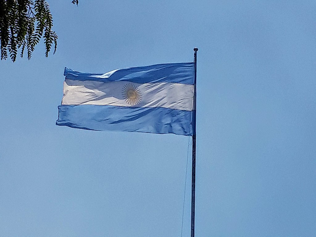 Bandera Argentina En Rosario, Bv - Flag , HD Wallpaper & Backgrounds