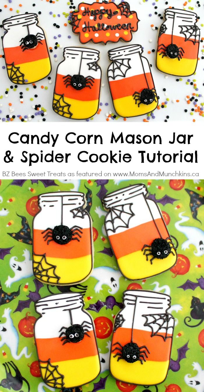 Jar Clipart Candy Corn - Mason Jar Halloween Cookies , HD Wallpaper & Backgrounds