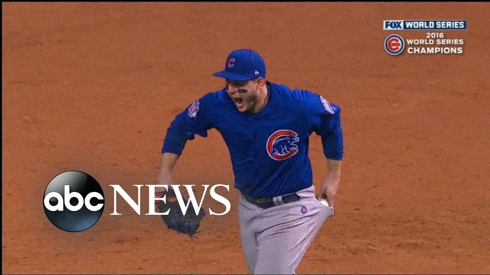 Anthony Rizzo Pockets Baseball, Ends Chicago Cubs World - Abc News , HD Wallpaper & Backgrounds