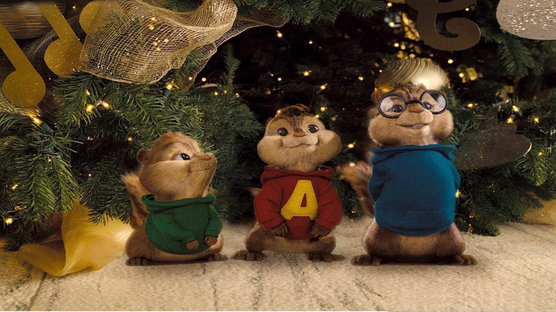 Full Hd Alvin And The Chipmunks Background Full Hd - Alvin And Chipmunks Christmas , HD Wallpaper & Backgrounds