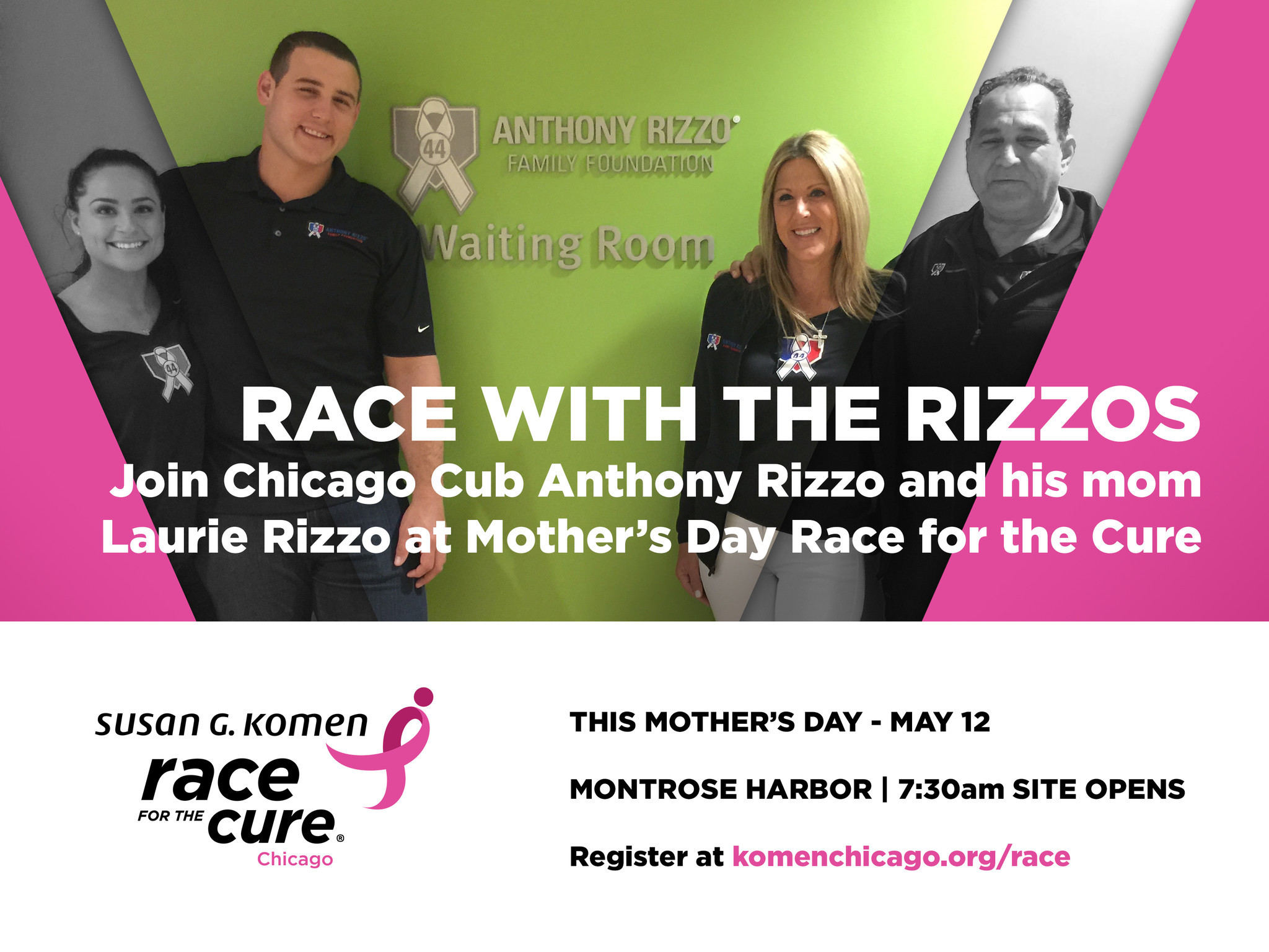 Beloved Cub Anthony Rizzo To Be Honorary Chair Of Komen - Team , HD Wallpaper & Backgrounds