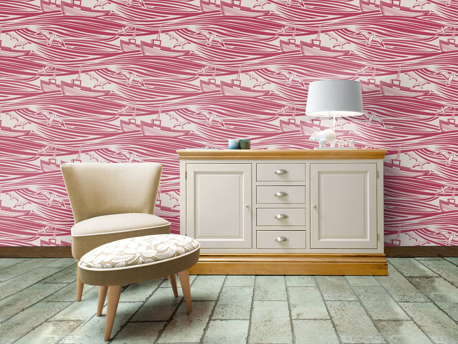 Whitby Roomset Image Whitby Roomset Image - Cole And Son Camellia , HD Wallpaper & Backgrounds