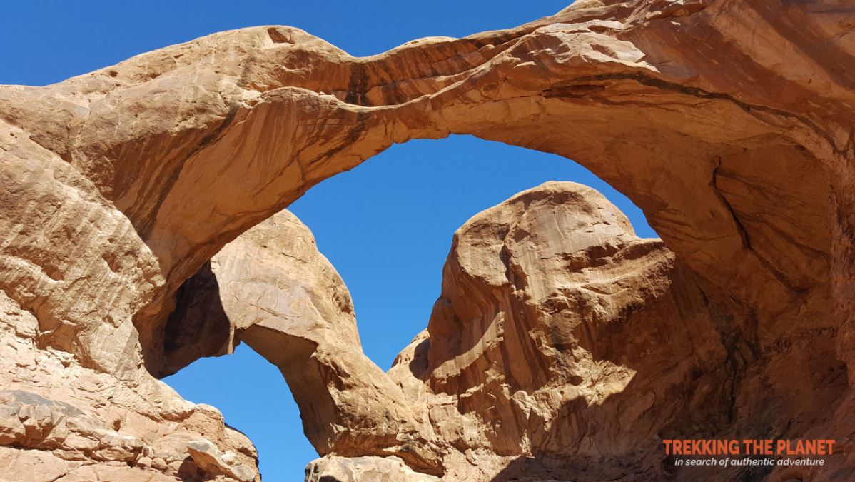 The Best Of Trekking The Planet National Parks Wallpaper - Arches National Park, Double Arch , HD Wallpaper & Backgrounds