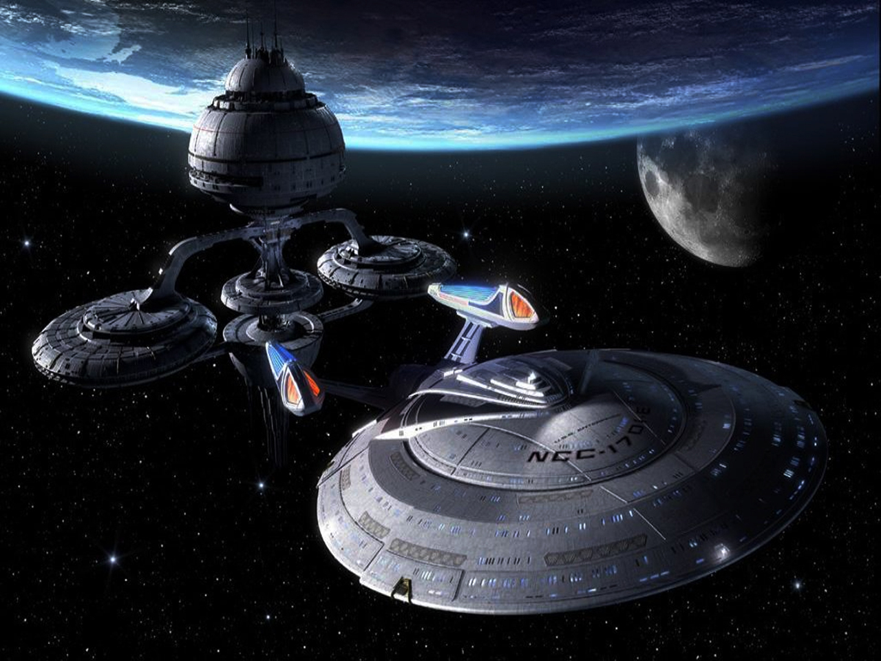 Star Trek Wallpaper And Background Image - Star Trek Enterprise 1701e , HD Wallpaper & Backgrounds