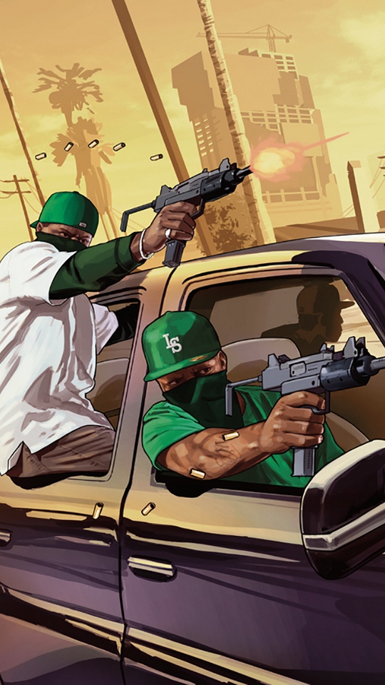 Wallpaper Grand Theft Auto V, Gta5, Grove Street, Los - Gta San Andreas Wallpaper Android , HD Wallpaper & Backgrounds