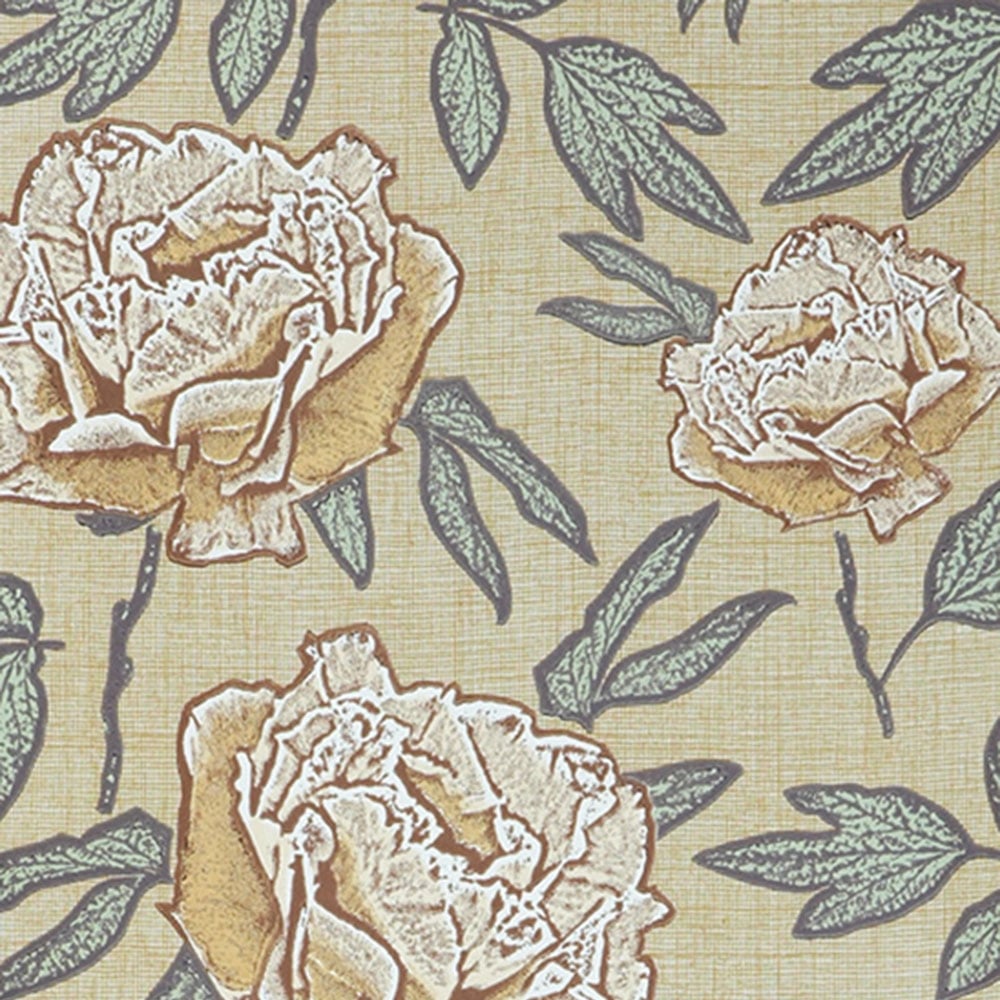 Jocelyn Warner Dandy Hand Screen Printed Floral Wallpaper - Wallpaper , HD Wallpaper & Backgrounds