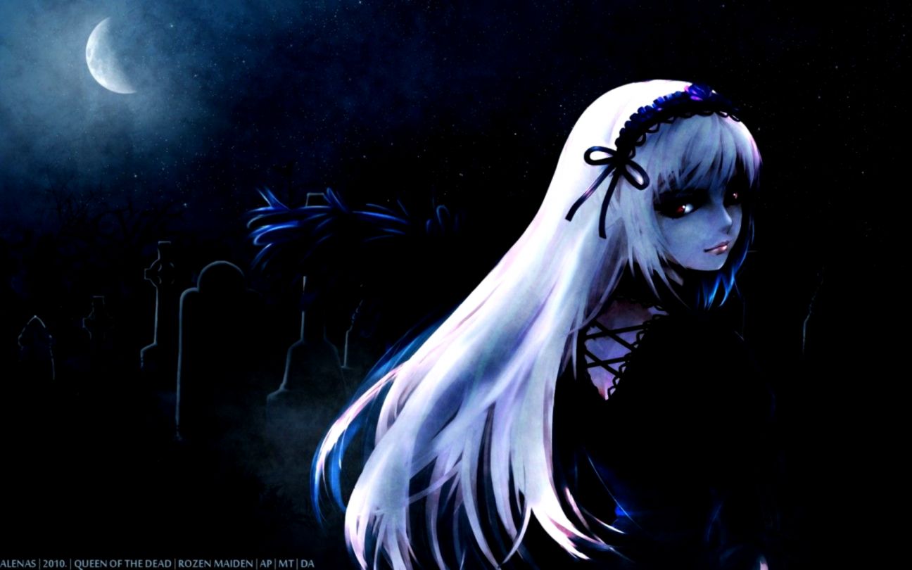 Anime Wallpaper Dark Anime Girl Wallpaper 8632 Hd Wallpapers - Dark Girl Wallpaper Anime , HD Wallpaper & Backgrounds