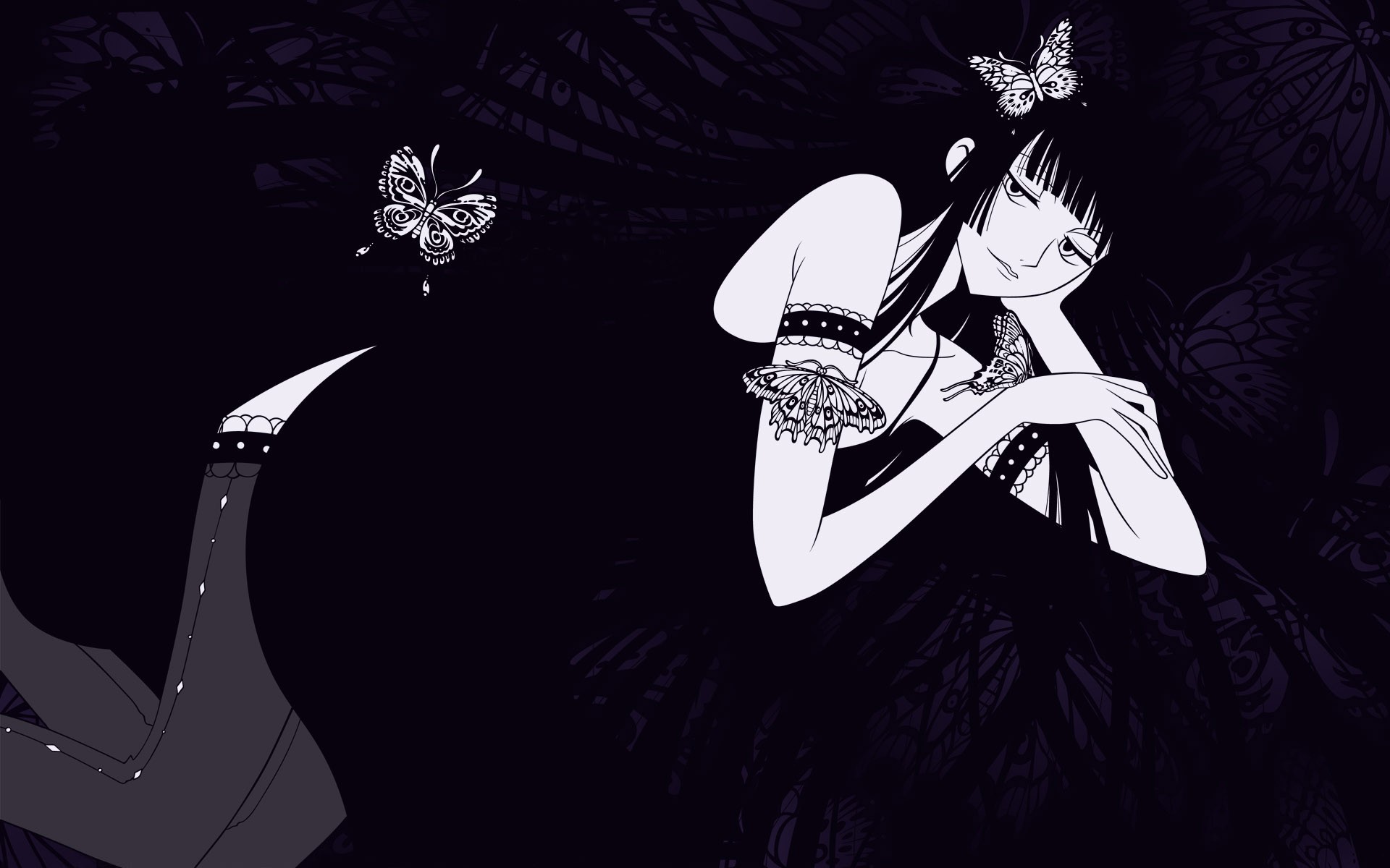 Dark Anime Girl, Ichihara Yuuko Wallpapers And Images - Black Hd Wallpapers Anime Girl , HD Wallpaper & Backgrounds