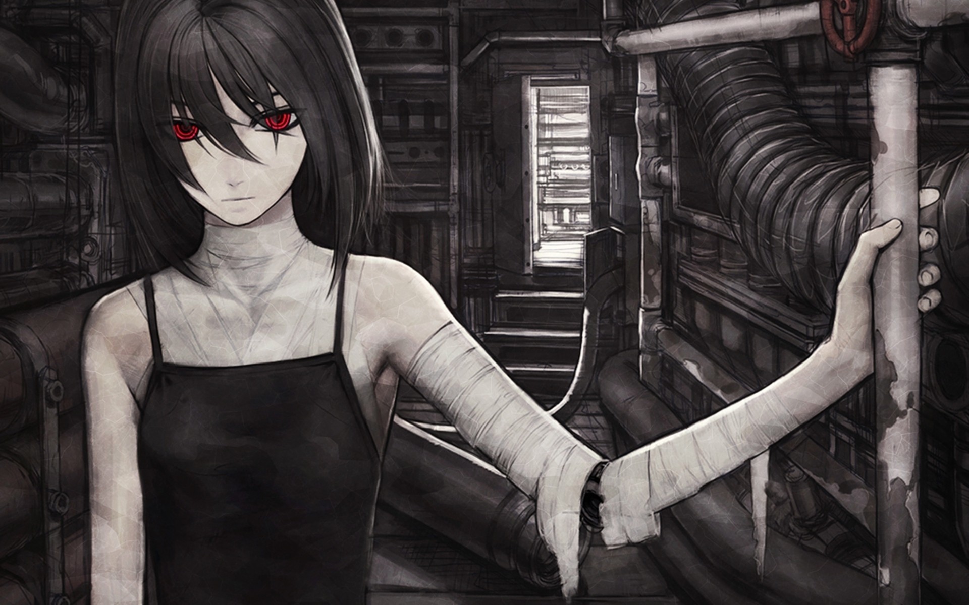 Dark Anime Girl Wallpaper 61 Images - Dark Creepy Anime Girl , HD Wallpaper & Backgrounds