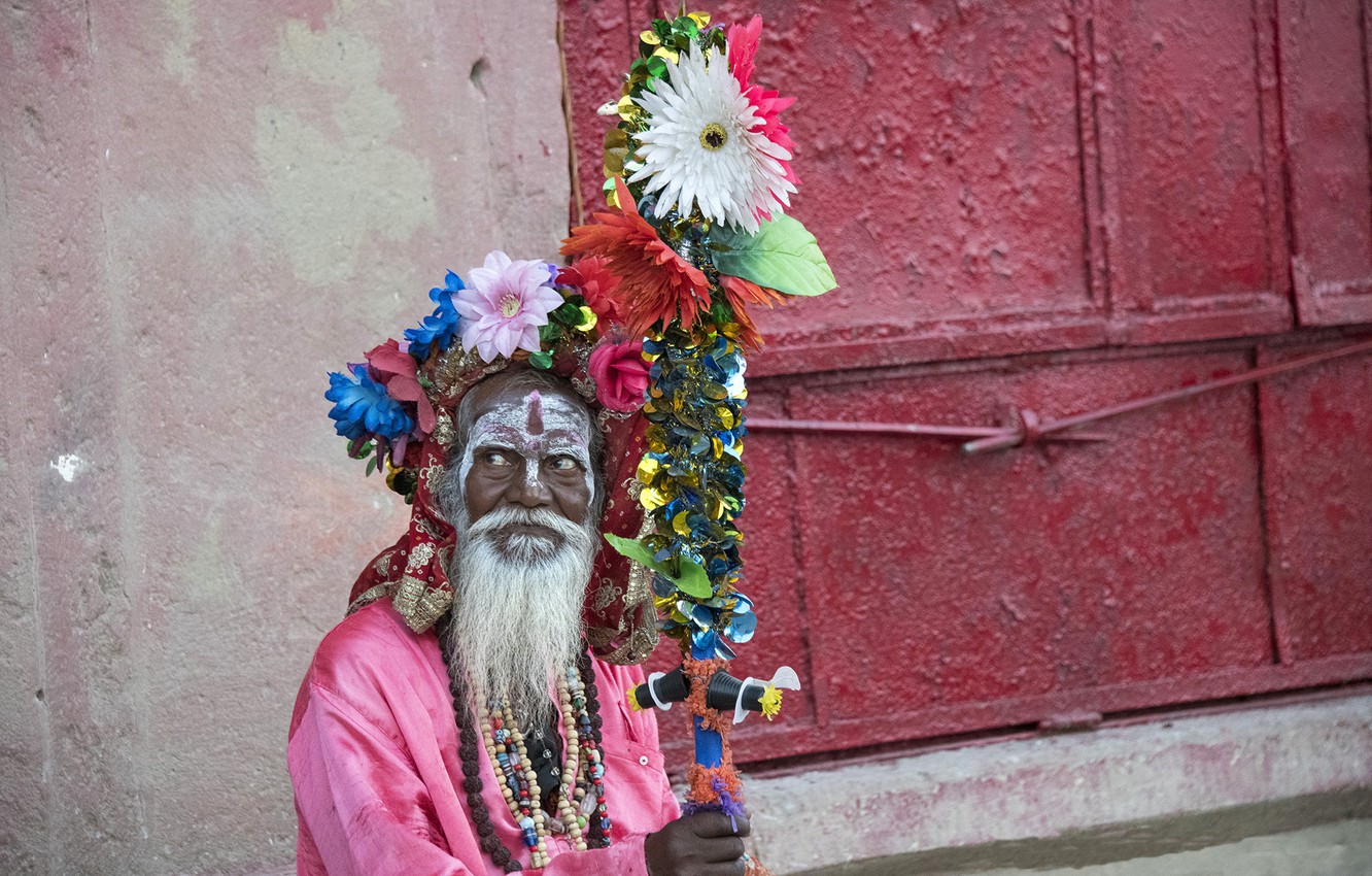 Photo Wallpaper India, Varanasi, Religious Ascetic, - Tradition , HD Wallpaper & Backgrounds