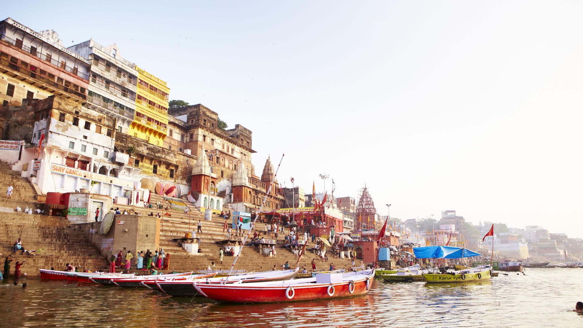 Ghats In Varanasi , HD Wallpaper & Backgrounds