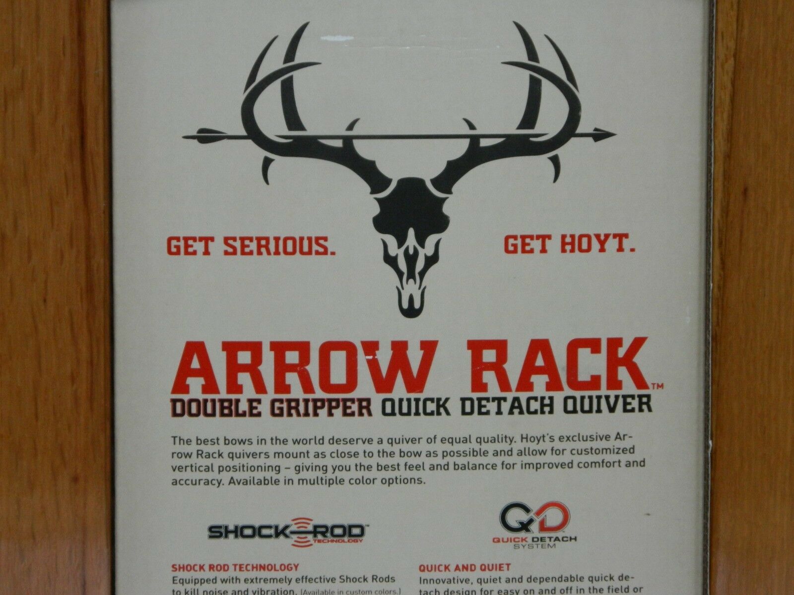 Hoyt Quick Detach Double Gripper 4 Arrow Quiver Black - Vector Deer Skull Silhouette , HD Wallpaper & Backgrounds