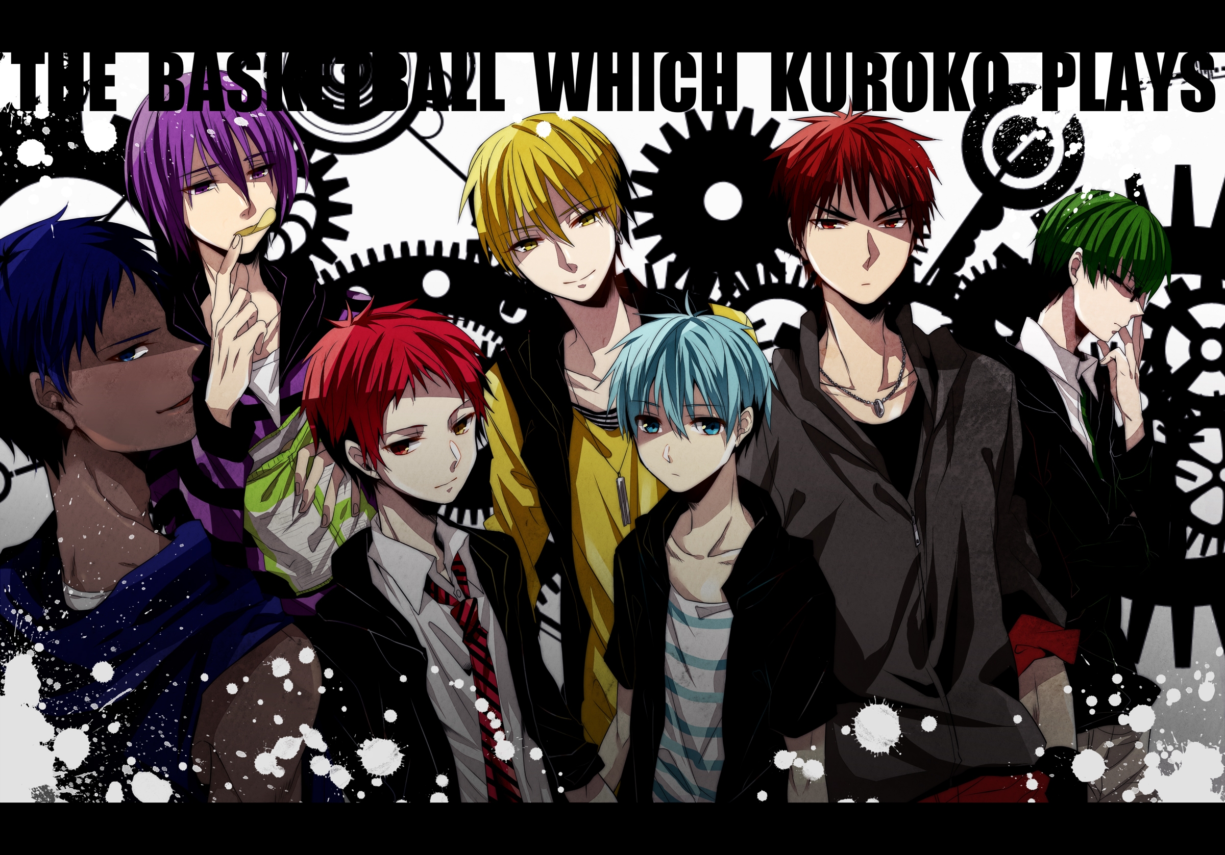 Generation Of Miracles And Kagami, From Left To Right - Kuroko No Basuke Background , HD Wallpaper & Backgrounds