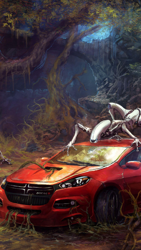 Tree, Car, Off-roading, Fantasy, Pc Game Wallpaper - Robot Invasion , HD Wallpaper & Backgrounds