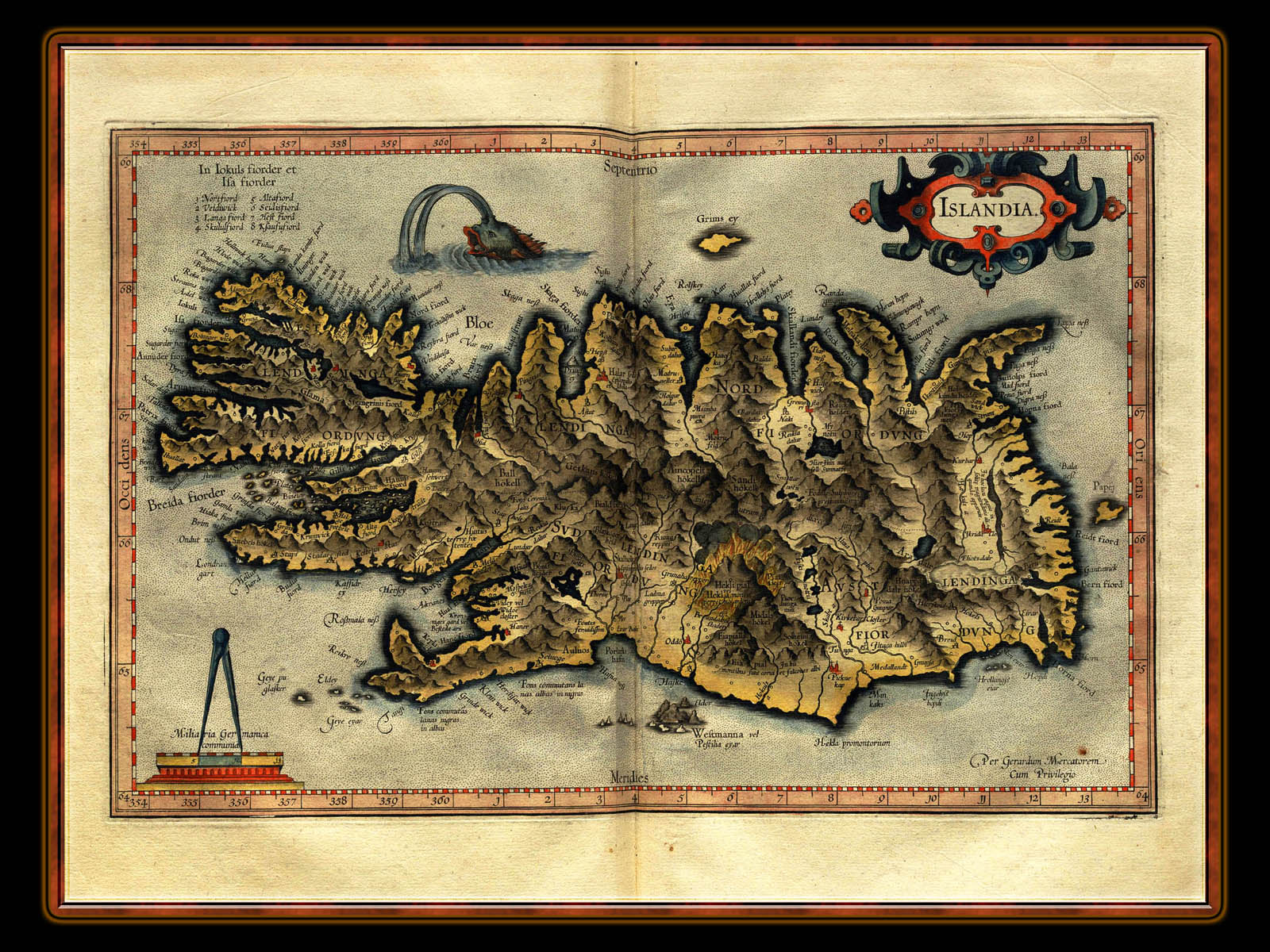 Gerhard Mercator 1595 World Atlas - Painting , HD Wallpaper & Backgrounds