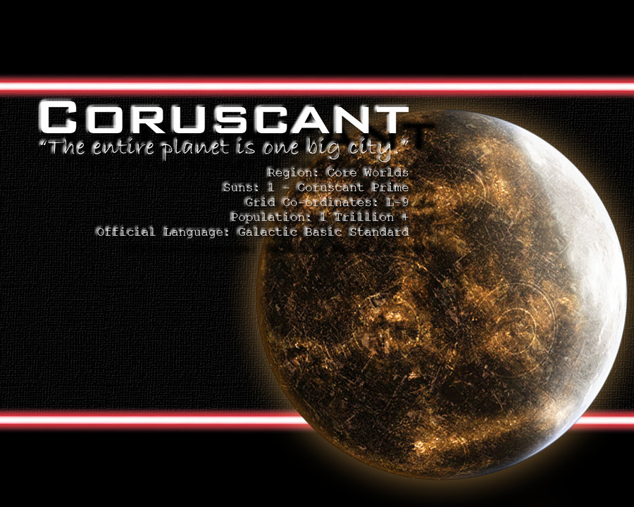 Star Wars Planet Coruscant , HD Wallpaper & Backgrounds